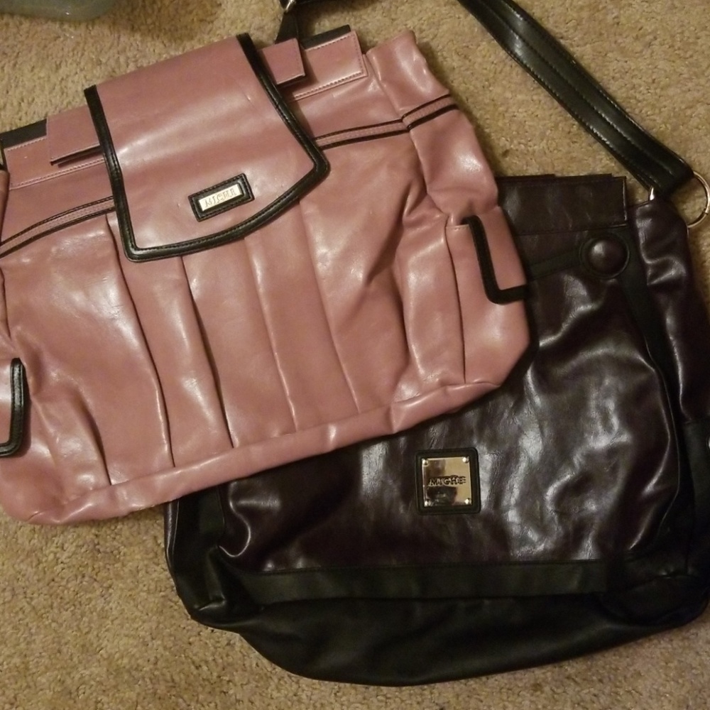 Miche base bag with two shells-purple and pink